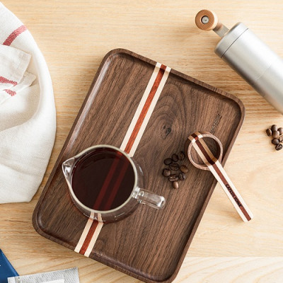 Khay gỗ óc chó lớn hiệu CAFE DE KONA