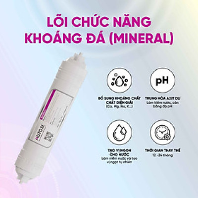 Lõi lọc nước chức năng - Hàng chính hãng Mutosi số 6/7/8 - Lõi đúc - Lõi khoáng đá (Mineral) - Bù khoáng, điện giải
