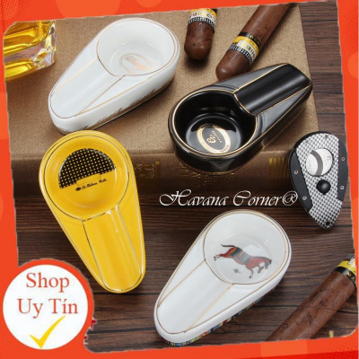 Gạt tàn cigar 1 điếu chất liệu sứ Cohiba,