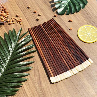 Bộ 10 đôi đũa gỗ trắc DandiHome cao cấp