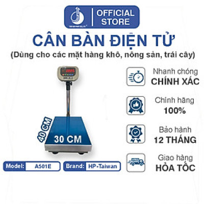 Cân Bàn Điện Tử A501E THW - Mặt Bàn Cân 300X400MM