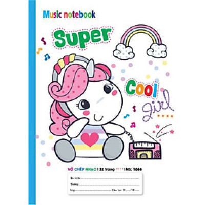 Vở chép nhạc / Sổ chép nhạc Hải Tiến 32 trang