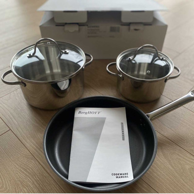 Bộ nồi inox Bosch HEZ9SE030 3 món