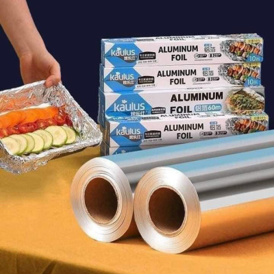 Giấy Bạc Nướng Thực Phẩm, Màng Nhôm Nướng Thịt, Bảo Quản Thức Ăn Nồi Chiên Không Dầu, Lò Nướng 30cmx5,10,20m - Hàng Chính Hãng MINIIN