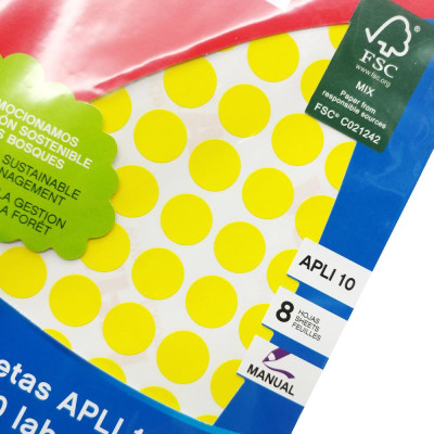 Nhãn Dán Vàng 10 Miếng 13 APLI - 2734