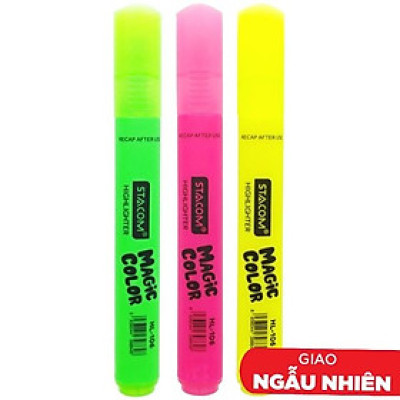 Vỉ 3 Bút Dạ Quang Stacom VHL106