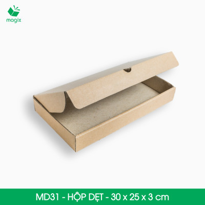 MD31 - 30x25x3 cm - 50 Thùng hộp carton trơn đóng hàng
