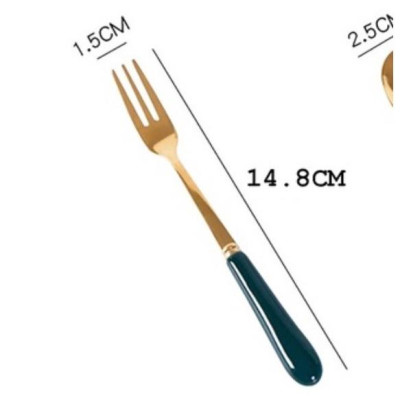 THÌA NĨA CÁN SỨ XANH NGỌC BÍCH SIZE NHỎ