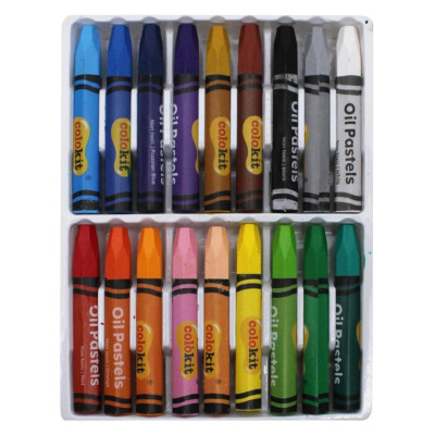 Hộp 18 Bút Sáp Dầu Lục Giác Hexagonal Oil Pastels - Colokit OP-C030
