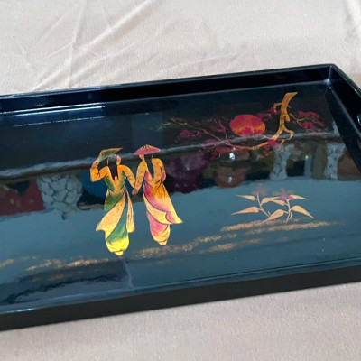 Khay Sơn Mài Cao Cấp – Mã KC18 | Size 35x23x2 cm | Sang Trọng – Tinh Tế