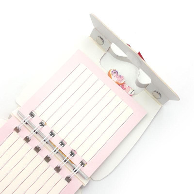 Sổ Lò Xo Có Nút Bấm Unicorn 1257 - Màu Hồng