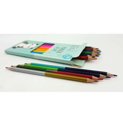 Chì Màu Moshi 2 Đầu 24 Màu 006 - Panda Bear