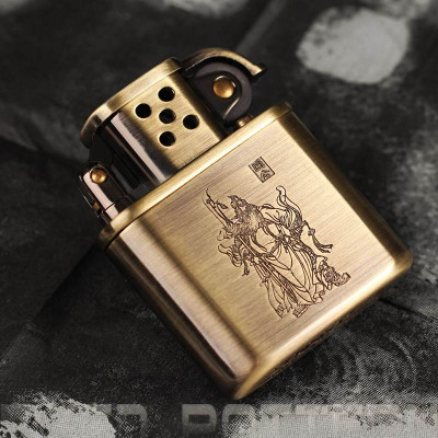 Vỏ Hột Quẹt Bật Lửa Gas Dolphin HY-303 Họa Tiết Nhiều Hình Sang Trọng - Dùng Gas Đá Cao Cấp