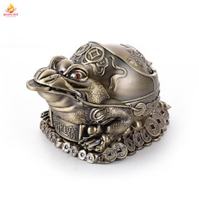 Gạt tàn thuốc cóc ngậm đồng tiền thiềm thừ độc đáo