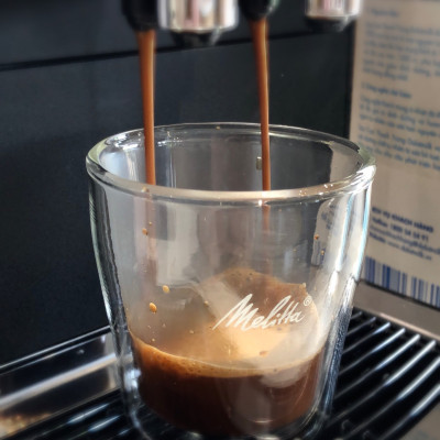 Set 2 ly espresso thủy tinh Melitta 2 lớp 80ml - Nhập khẩu từ Đức