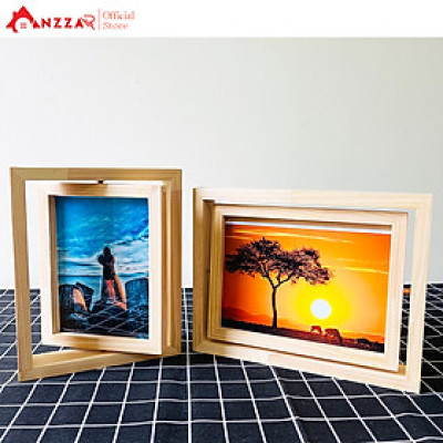 Khung ảnh để bàn xoay dọc nhiều kích thước, khung ảnh trang trí Anzzar KAX-01