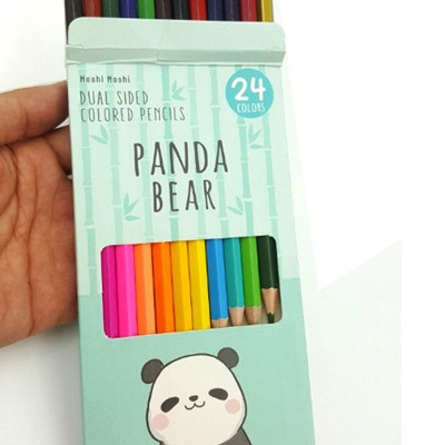 Chì Màu Moshi 2 Đầu 24 Màu 006 - Panda Bear