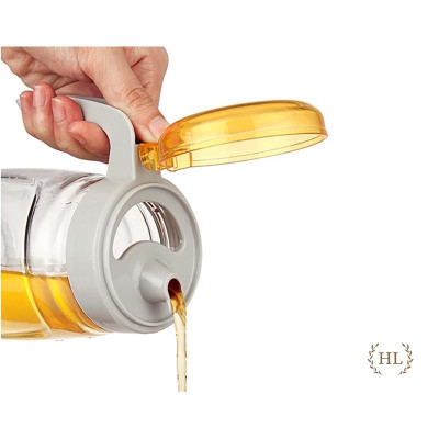 HŨ THUỶ TINH ĐỰNG DẦU ĂN CÓ NẮP ĐẬY CHÍNH HÃNG LILAC 650ml | VỊT MẮM NẮP CHỤP | BÌNH THỦY TINH ĐỰNG DẦU CHỊU NHIỆT