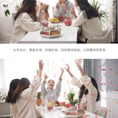 Khay mứt tết, Khay Đựng Bánh Kẹo 6 Cánh Hoa Tự Bung, Sang Chảnh, Lịch Sự, Sản Phẩm của Tết 2024