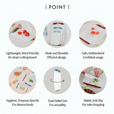 Set 3 thớt nhựa Biju Hàn Quốc , Sản phẩm  nhập khẩu và phân phối chính hãng cobi home.