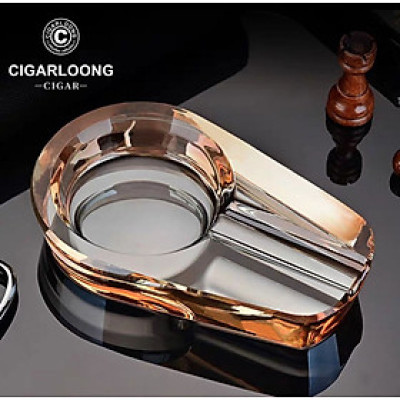 Gạt tàn luxury crystal glass cigar ashtray - gạt tàn tro bụi thủy tinh pha lê phong cách bắc âu cao cấp