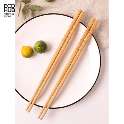 Đôi đũa tre tự nhiên ECOHUB dài 24cm (Bamboo Chopsticks)| EH069