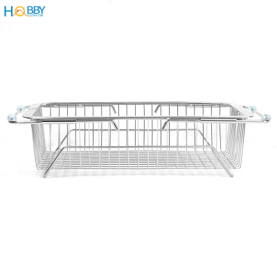 Khay đựng chén đĩa gác bồn rửa chén co giãn inox 304 Hobby home decor KDC5