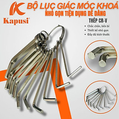 BỘ LỤC GIÁC MINI MÓC KHÓA KAPUSI – TIỆN DỤNG, BỀN BỈ, NHỎ GỌN MANG THEO MỌI NƠI
