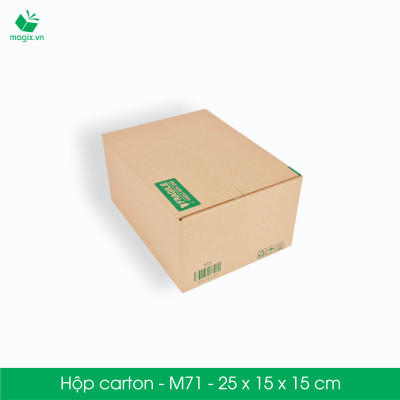 M71 - 25x15x15 cm - 20 Thùng hộp carton