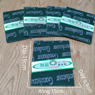 (HÀNG CAO CẤP)COMBO MIẾNG CỌ RÁP XANH ĐÁNH XOONG. NỒI CỌ RỬA BÁT CHÉN.CỌ RỈ SẮT ĐA NĂNG HÀNG THÁI LAN 