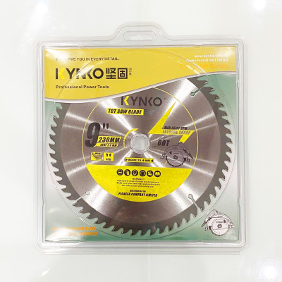 LƯỠI CƯA GỖ TCT 60 RĂNG đường kính phi Ø 230mm KYNKO WGZ230060P