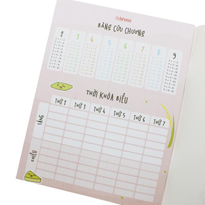 Tập Học Sinh Bánh Việt - Miền Nam - 4 Ô Ly - 96 Trang 80gsm - The Sun 01 - Bánh Cốm