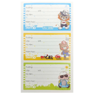Nhãn Vở TP-NBL01