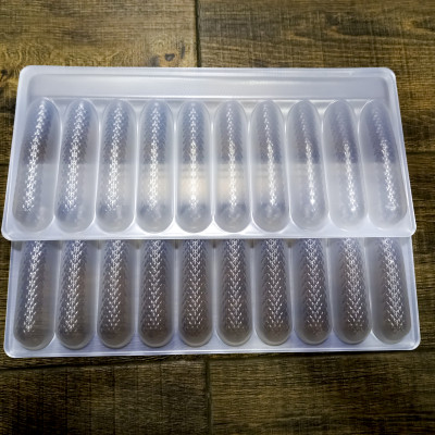 Combo 10 cái khay nhựa PS loại 10 con bảo quản và giữ dáng tôm tẩm bột/chiên