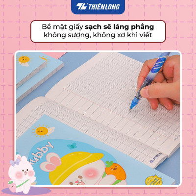 Tập học sinh 96 trang 5 ô ly vuông 2mm chấm kẻ 2/3 100gsm NB-118 Thiên Long - Mẫu ngẫu nhiên