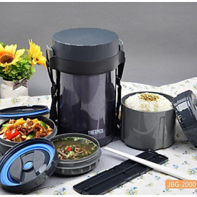 HỘP CƠM GIỮ NHIỆT 3 NGĂN THERMOS JBG-2000 NỘI ĐỊA NHẬT Hàng chính hãng