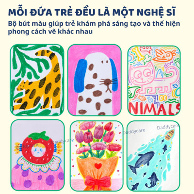 Bút màu Mideer Portable Art Gift Box 6 in 1, hộp bút màu cao cấp 37 chi tiết