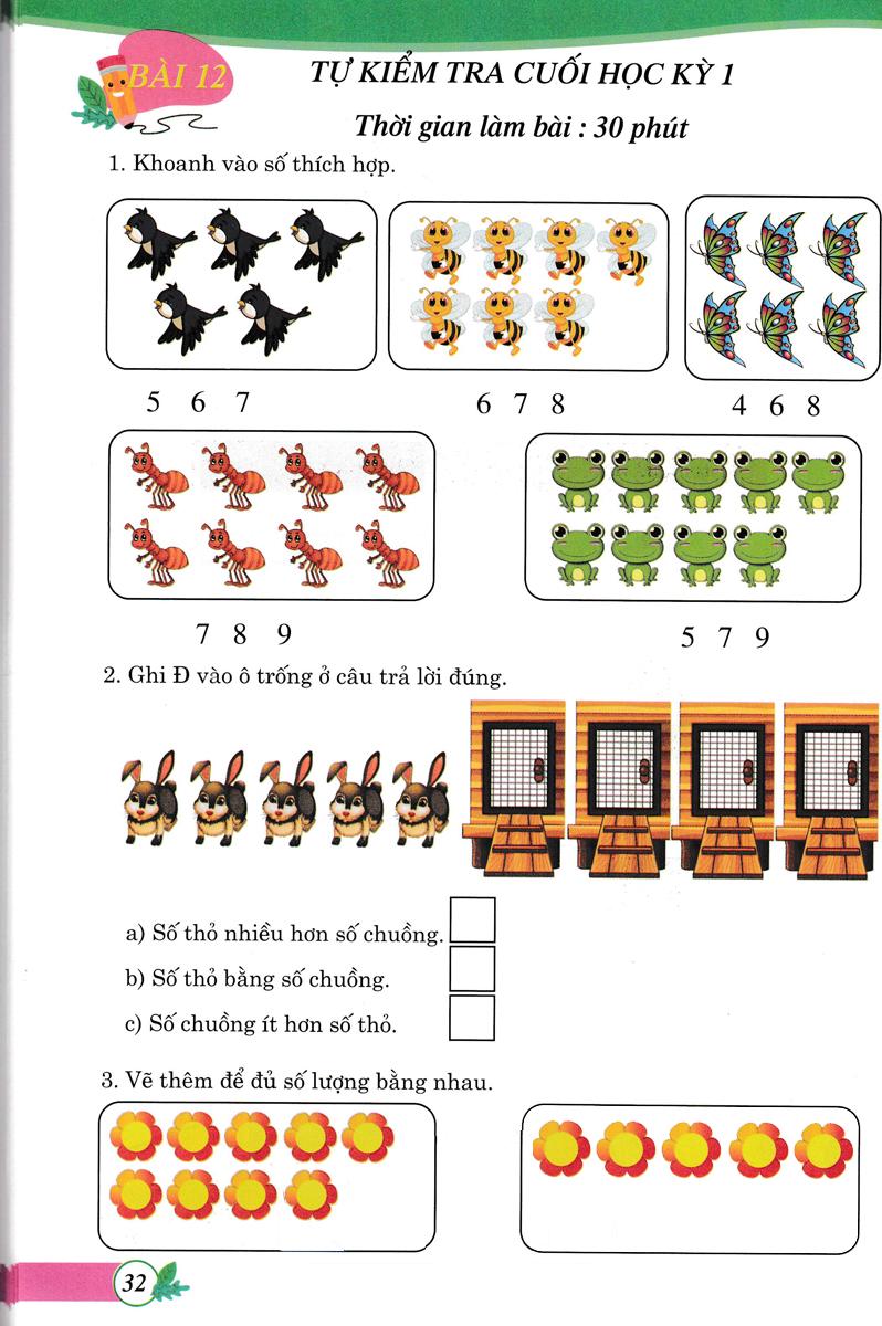 Bài Tập Phát Triển Tư Duy Sáng Tạo Môn Toán Lớp 1 (Biên Soạn Theo Chương Trình Sách Giáo Khoa Mới)