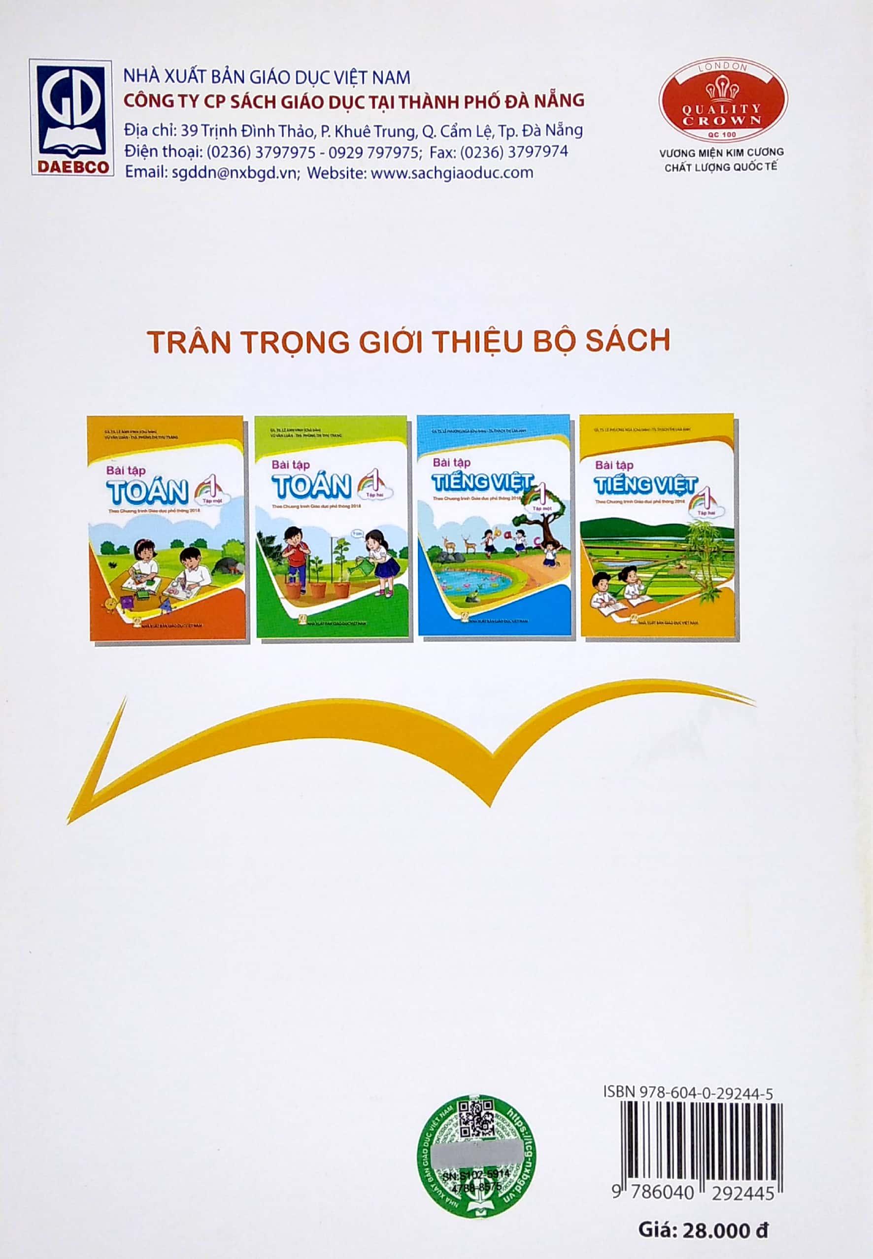 Bài Tập Tiếng Việt 1 - Tập 2 (Theo Chương Trình Giáo Dục Phổ Thông 2018)