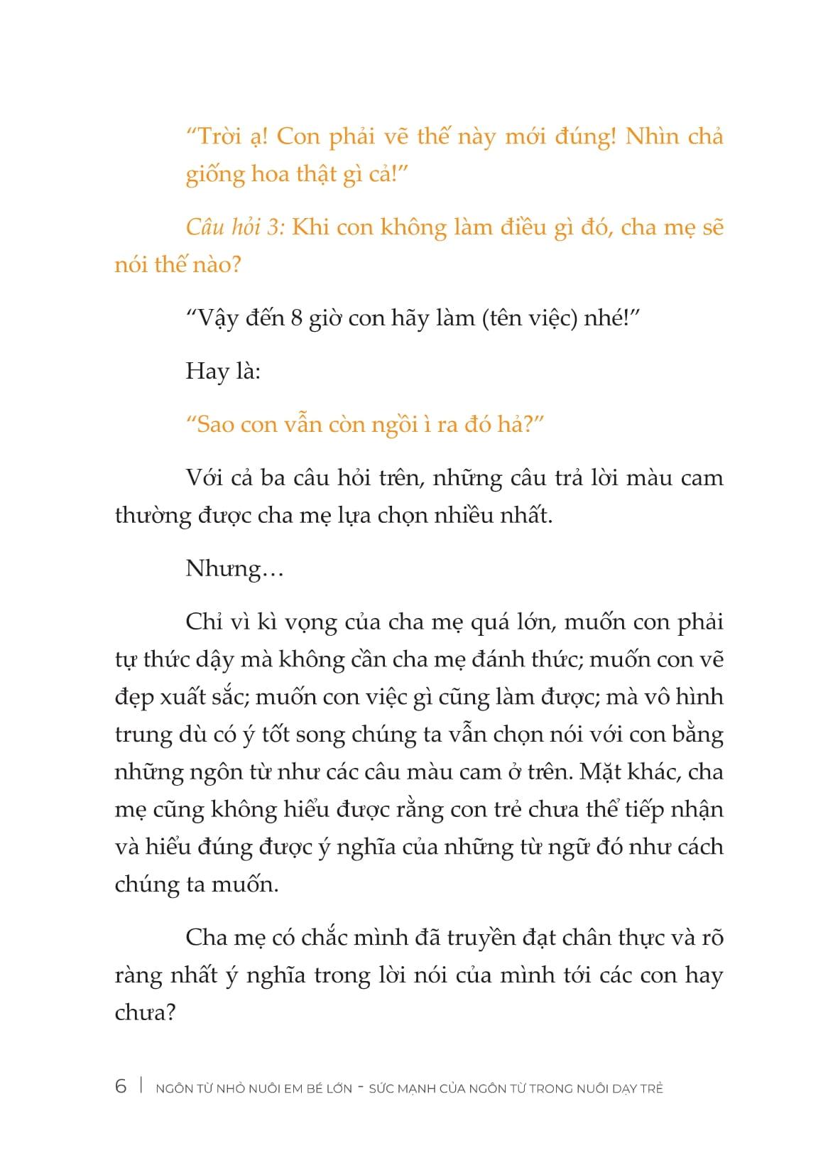 Ngôn Từ Nhỏ Nuôi Em Bé Lớn - Sức Mạnh Của Ngôn Từ Trong Nuôi Dạy Trẻ - Bản Quyền