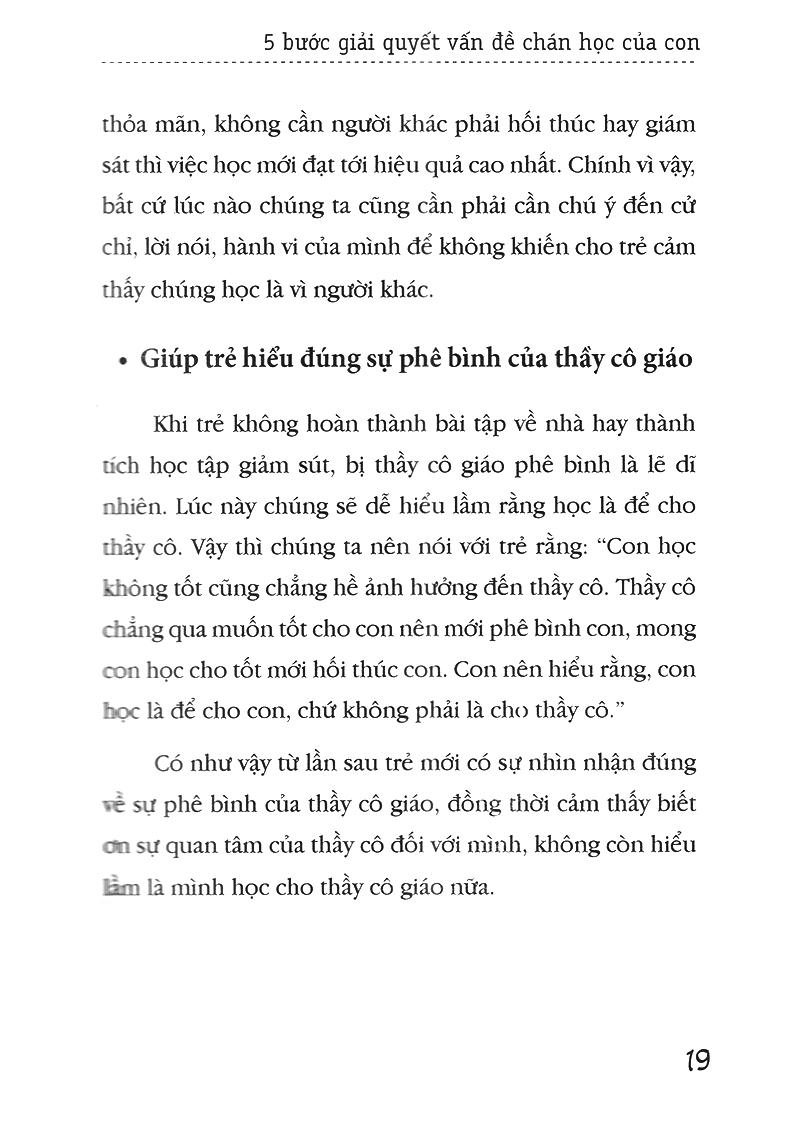 Cha Mẹ Phải Làm Gì Khi Con Không Thích Học - 5 Bước Giải Quyết Vấn Đề Chán Học Của Con