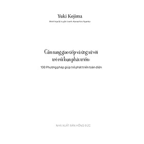 Cẩm Nang Giao Tiếp Và Ứng Xử Với Trẻ Rối Loạn Phát Triển - Bản Quyền