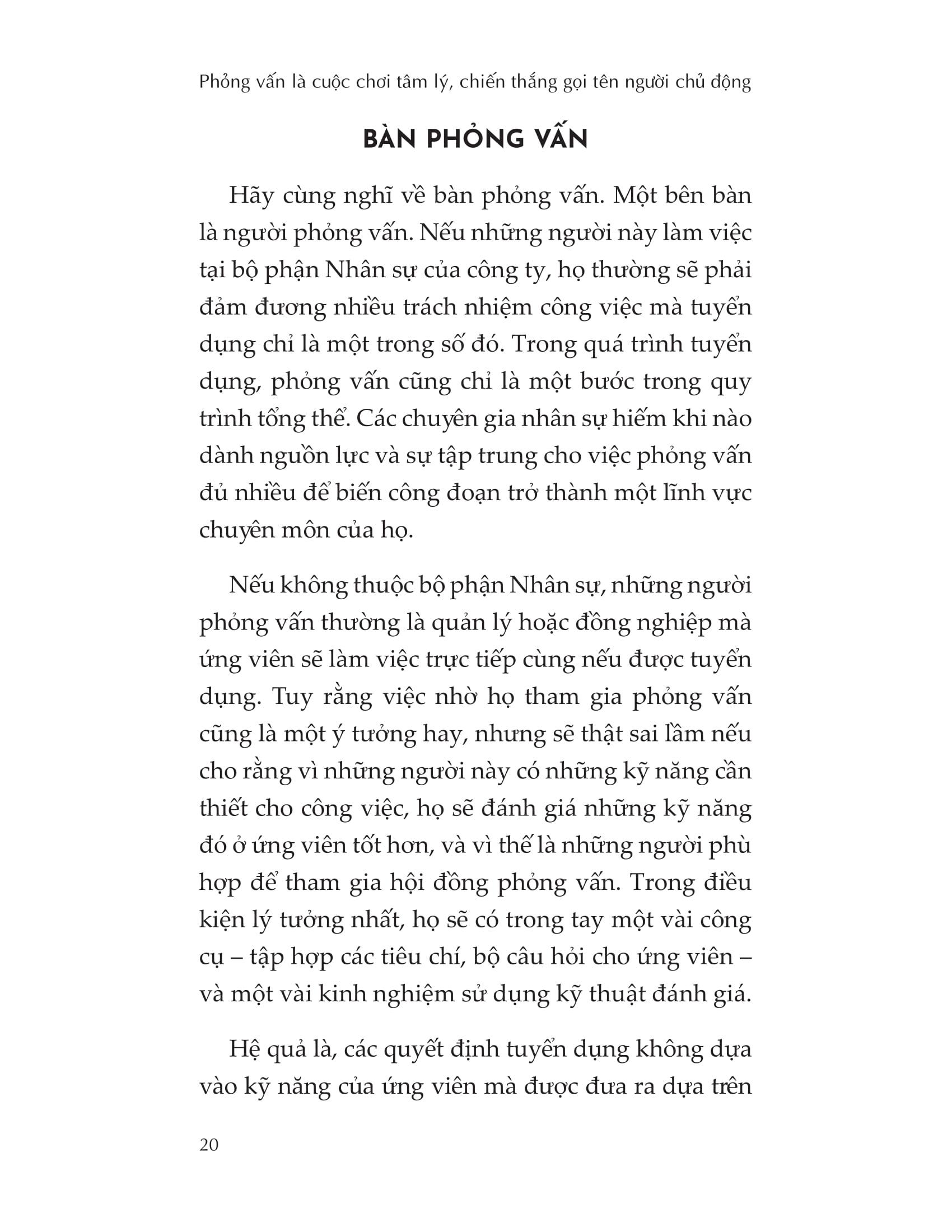 Phỏng Vấn Là Cuộc Chơi Tâm Lý, Chiến Thắng Gọi Tên Người Chủ Động