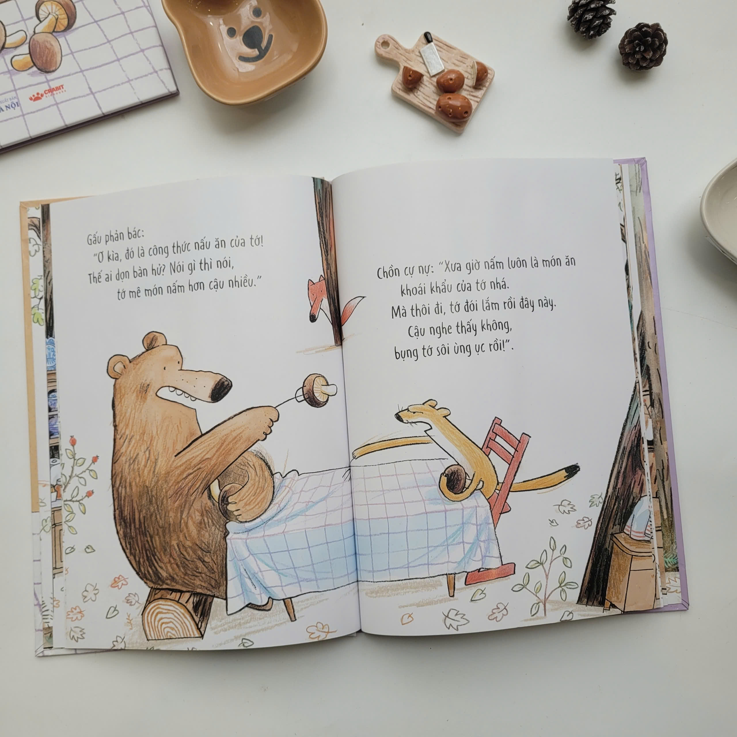 (Bìa cứng, In màu) TỚ ĂN HAI, CHO CẬU HẲN MỘT CÁI NHÉ - Jörg Mühle - Đỗ Anh Lê dịch - Crabit Kidbooks
