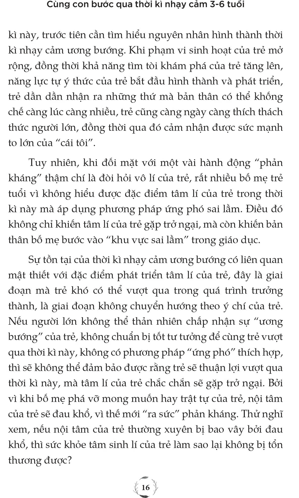 Cùng Con Bước Qua Thời Kì Nhạy Cảm 3- 6 Tuổi