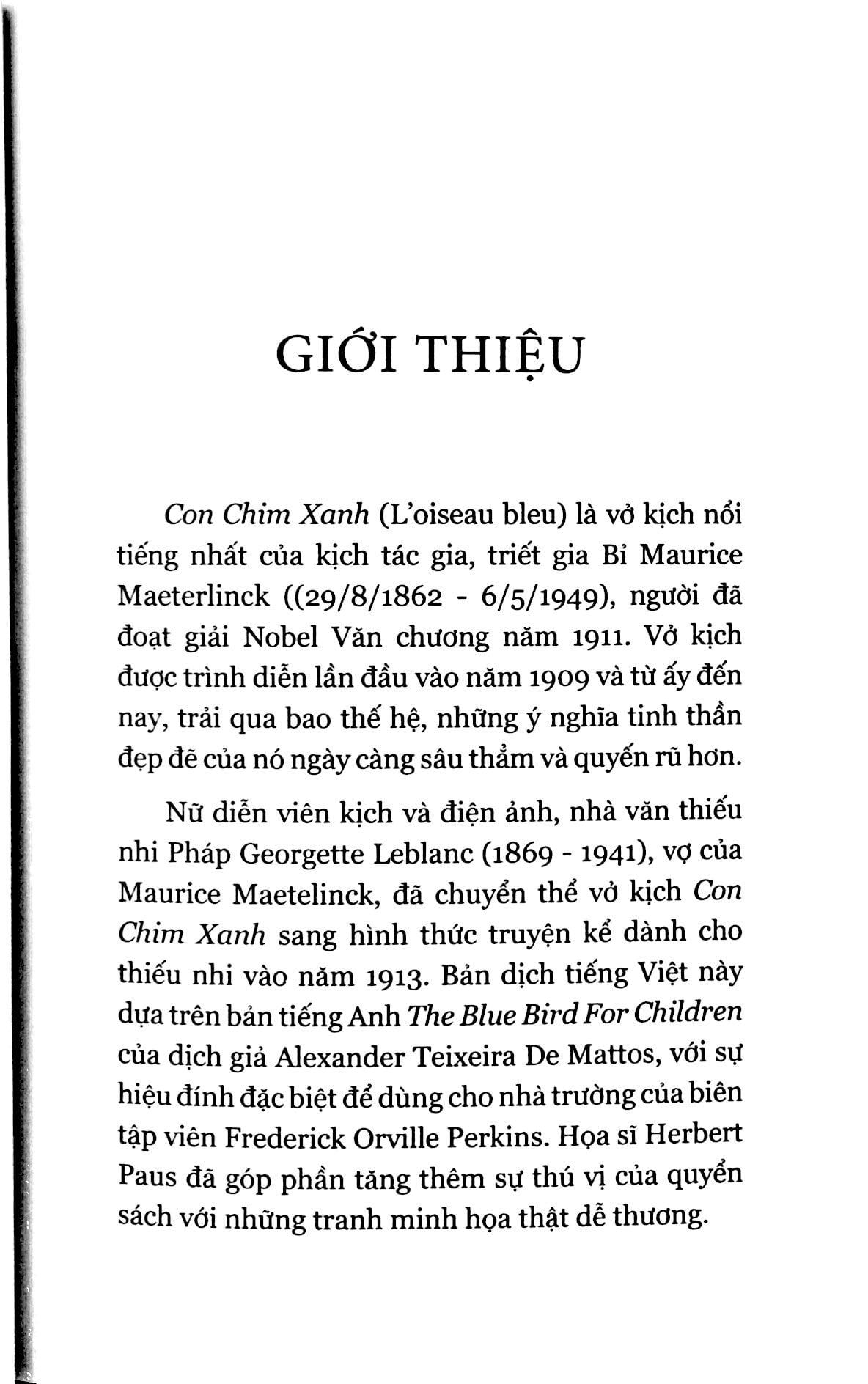 Con Chim Xanh Hạnh Phúc