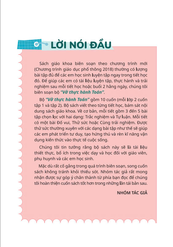 Sách - Vở Thực Hành Toán 2 - Biên soạn theo chương trình GDPT mới - ndbooks