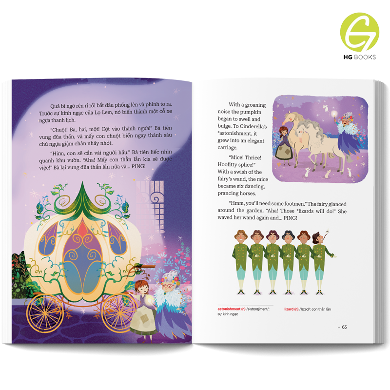 Sách Song Ngữ - 10 phút đọc truyện trước giờ đi ngủ: Truyện kinh điển giúp bé gieo mầm tính cách tốt