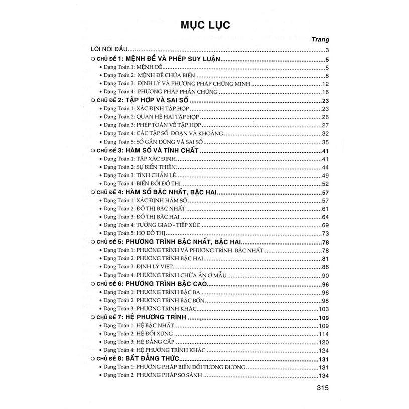 Sách - Phương Pháp Giải Các Chủ Đề Căn Bản Đại Số Lớp 10 - Dùng Chung Các Bộ SGK Hiện Hành - Hồng Ân