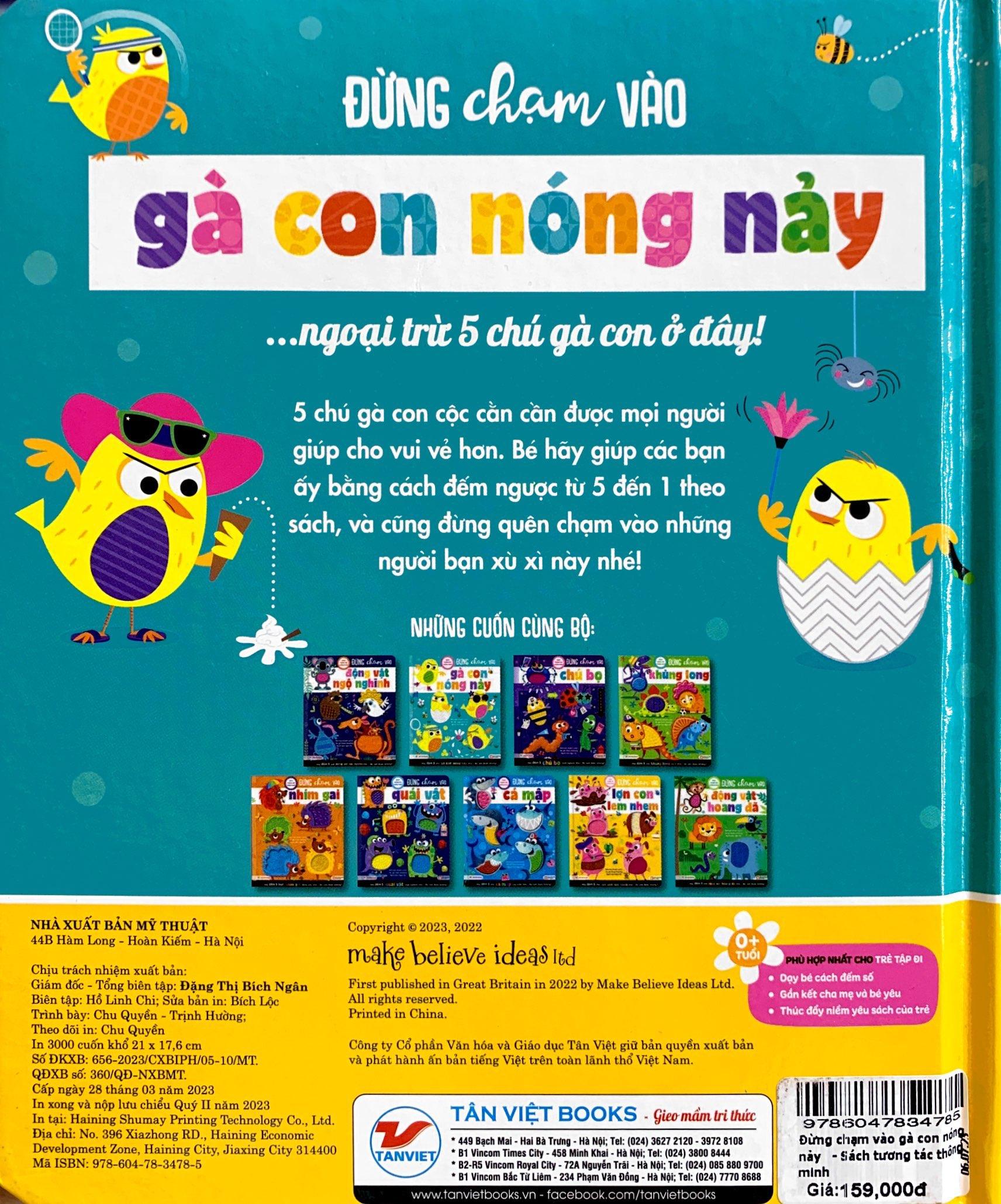 Sách Tương Tác Thông Minh - Đừng Chạm Vào Gà Con Nóng Nảy